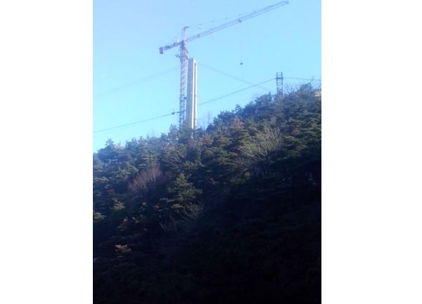 蒙山天蒙旅游区人行索桥